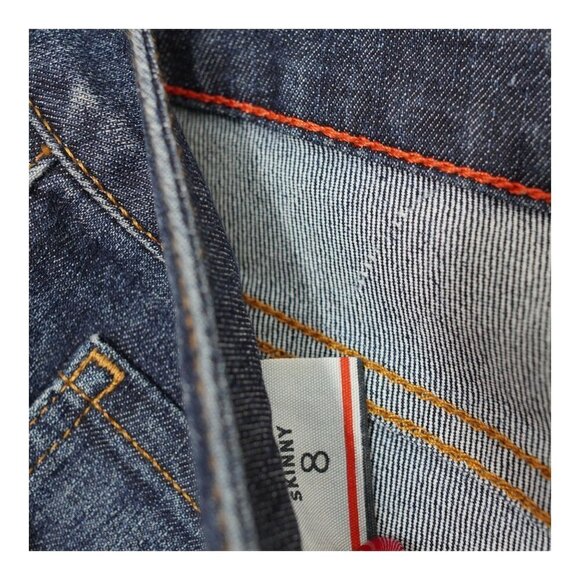 EUC Tommy Hilfiger Denim Moulante Skinny Leg Jeans‎ Mid Rise Blue Sz 8 - Picture 7 of 7